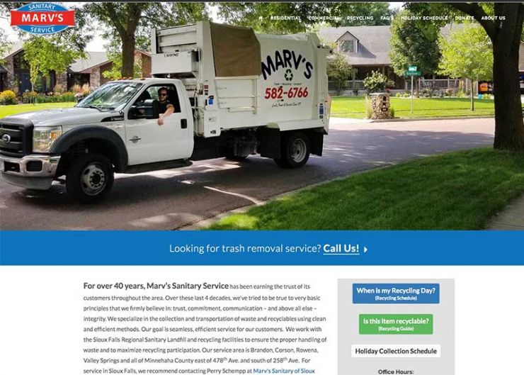Marv's Sanitary Service website link